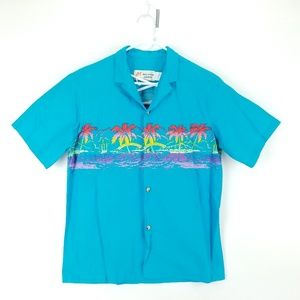 Malihini Hawaii Hawaiian Aloha Shirt Large VB15